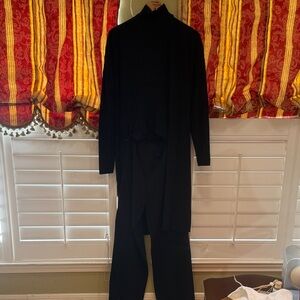 Black Women's Knit Three Piece Set